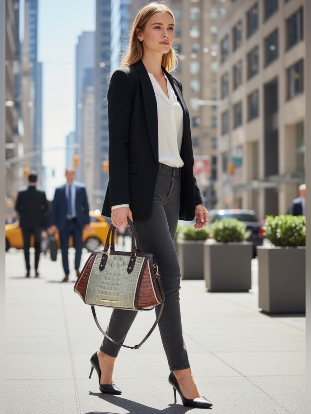 BRAHMIN BAG. Arden Satchel,Hemlock Westwood color, leather, never used. - Picture 2 of 11